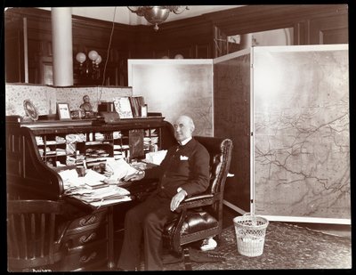Chauncey Depew in his office, New York, 1898 by Byron Company